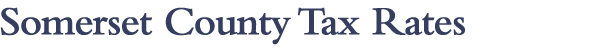 Somerset County Tax Rates